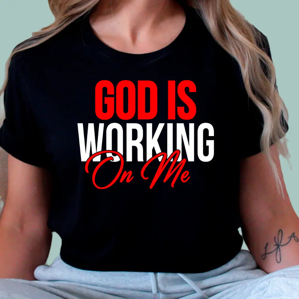 Black inspirational faith shirt for men and women, a perfect gift representing spiritual growth and grace.